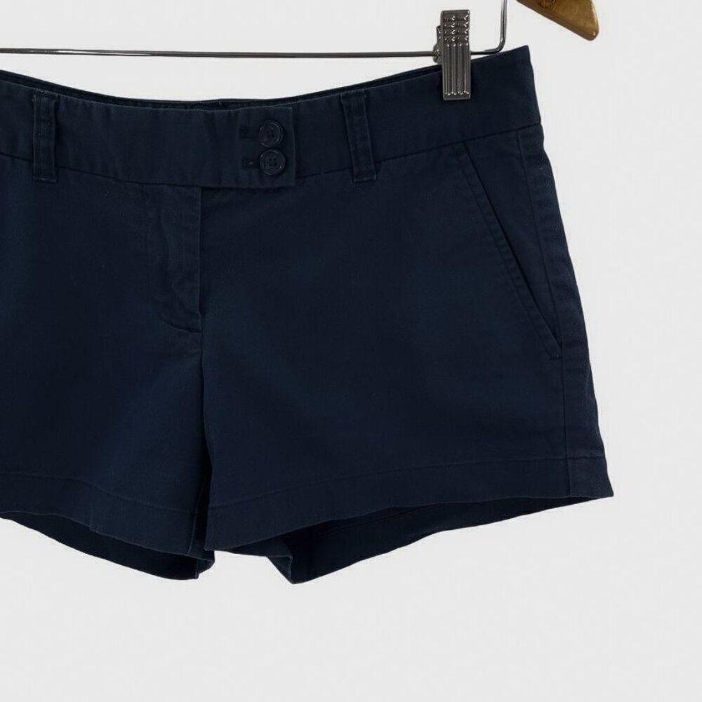 Vineyard Vines Solid Navy Blue Cotton Flat Front … - image 4